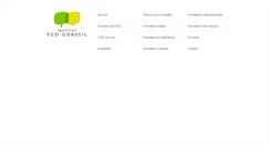 Desktop Screenshot of eco-conseil.be