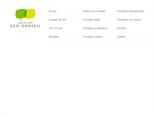 Tablet Screenshot of eco-conseil.be